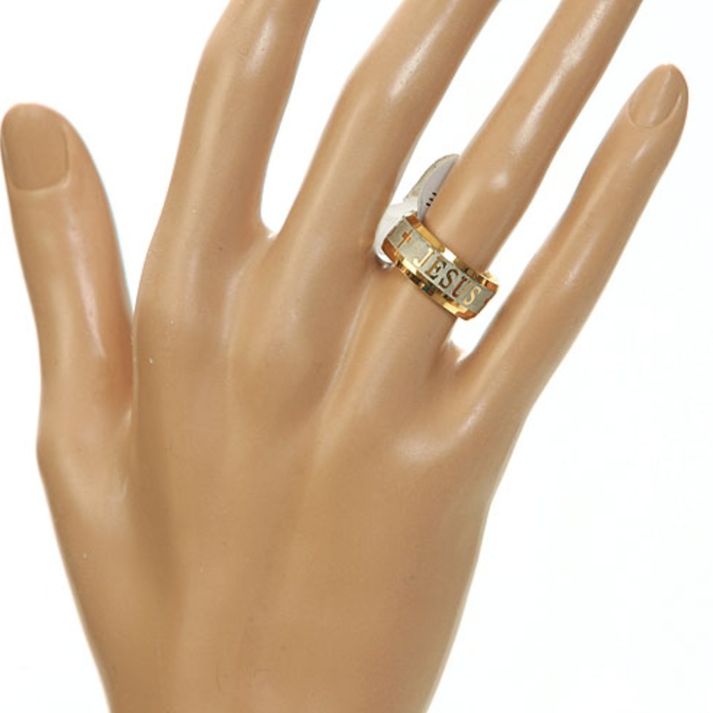 Band Wedding, Jesus, Cross Friends Love Religious Ring Men and Women Siz… - Picture 5 of 5